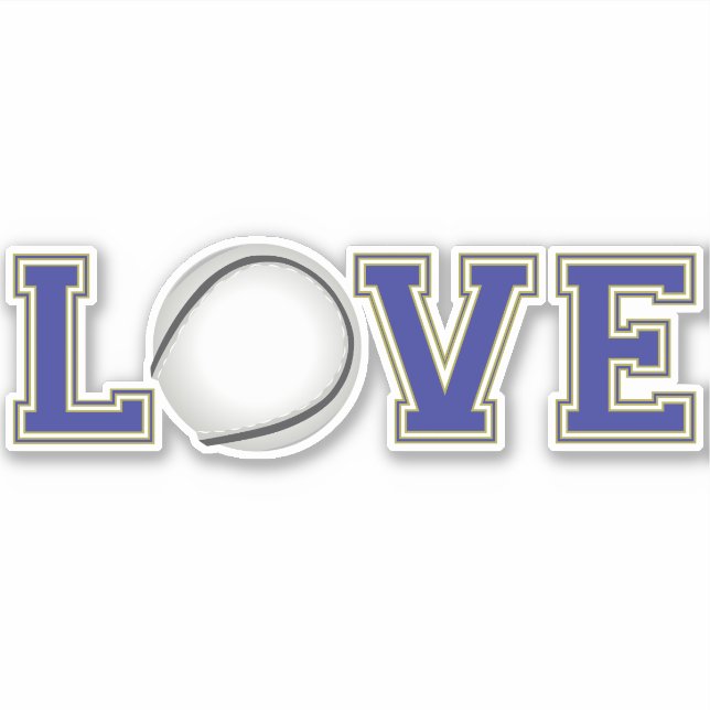 Sticker Love Hurling Gaelic Irish Sport (Devant)