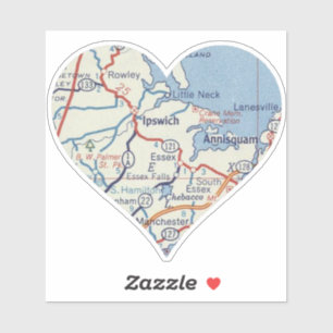 Sticker Love Ipswich MA