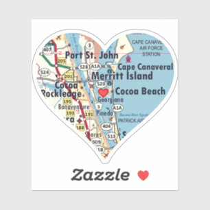 Sticker Love Merritt Island Floride
