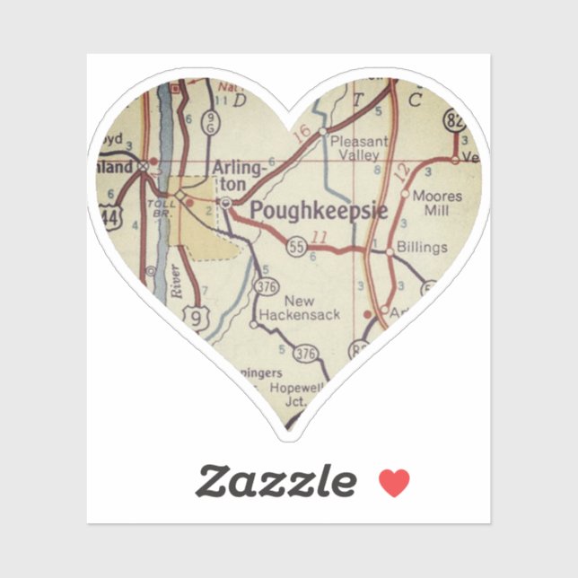 Sticker Love Poughkeepsie (Feuille)