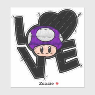 Sticker Love Toad - Violet