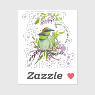 Sticker Lovebirds pour la Saint-Valentin