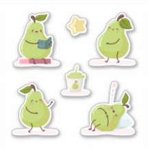 Lovely and funny set of pears