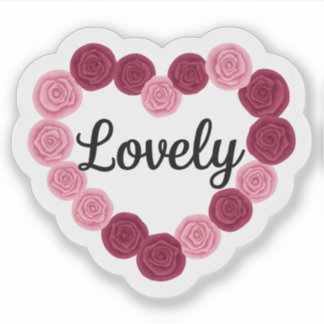 Sticker Lovely Heart Valentine Day