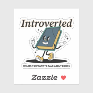 Sticker Lover Livre Introverted