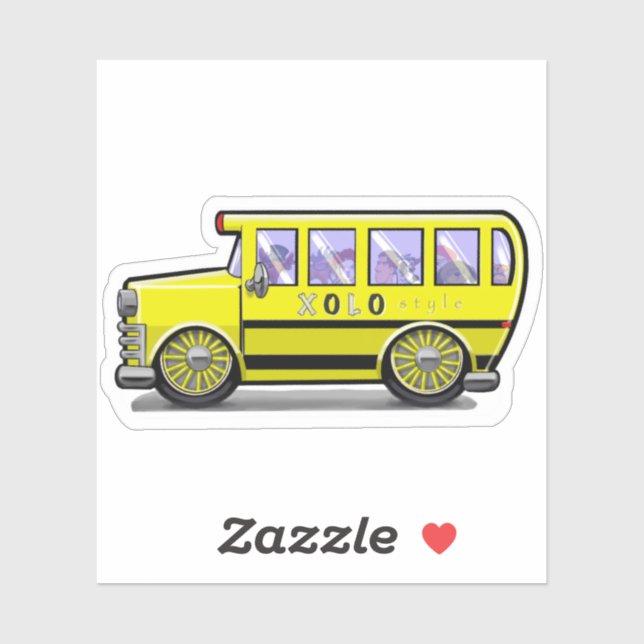 Sticker Lowrider bus (Feuille)