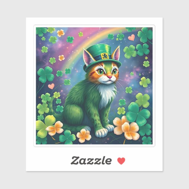 Sticker Lucky Animals in Disguise - St. Patrick’s Day Fun (Feuille)