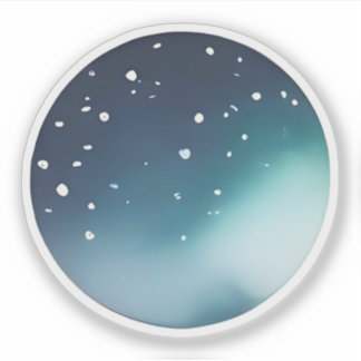 Sticker Lueur Céleste : Ciel de Nuit Abstrait