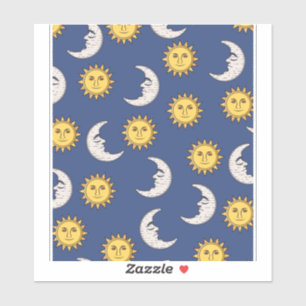 Sticker Lune et soleil