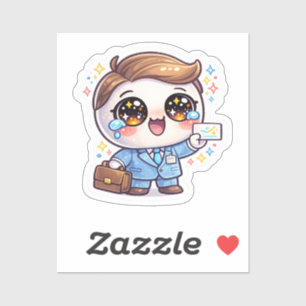 Sticker Lunettes de docteur médical Kawaii mignonnes tenue