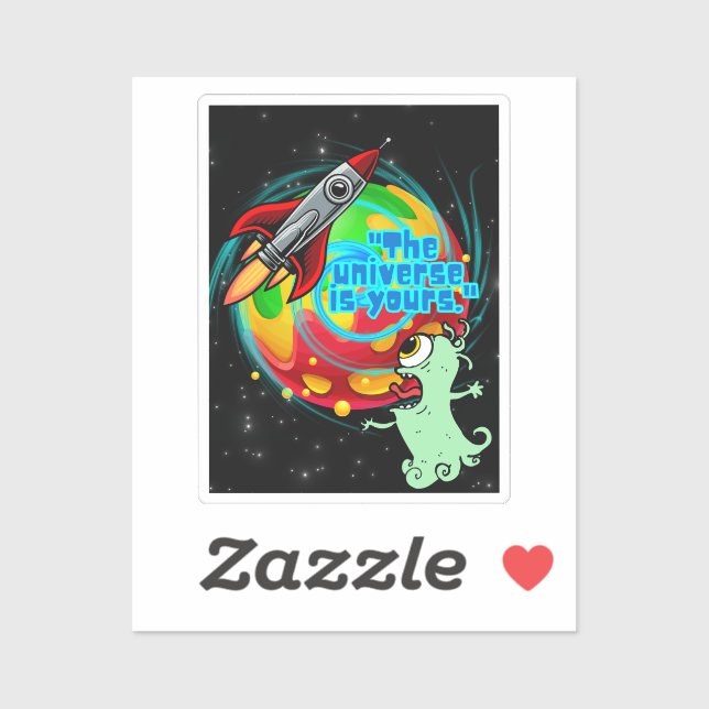 STICKER L'UNIVERS EST À VOUS (Feuille)