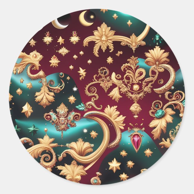 Sticker – Luxury Obsidian Black Celestial (Devant)