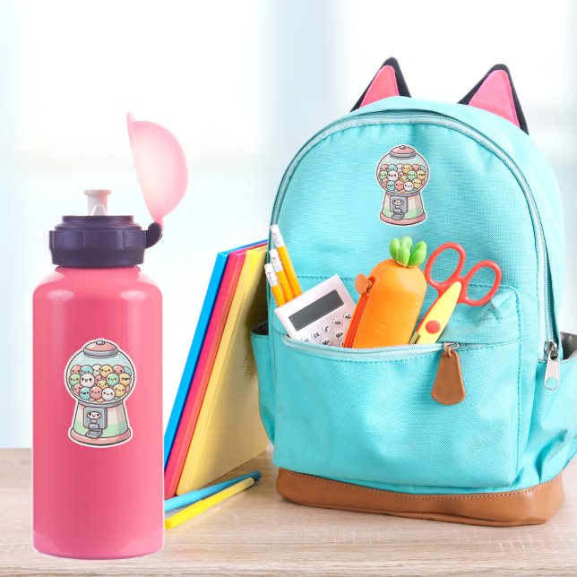 Sticker Machine à godeball, Aquarelle, Drôle, Coloré (Créateur téléchargé)