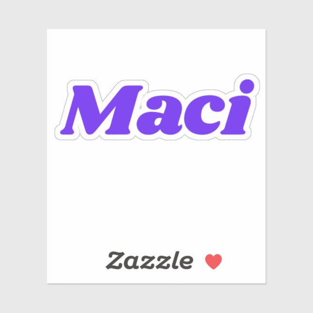 Sticker Maci (Feuille)
