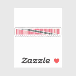 Sticker Made in Trinidad & Tobago Barcode Flag