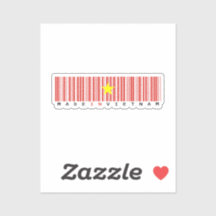Made in Vietnam Barcode Flag Design