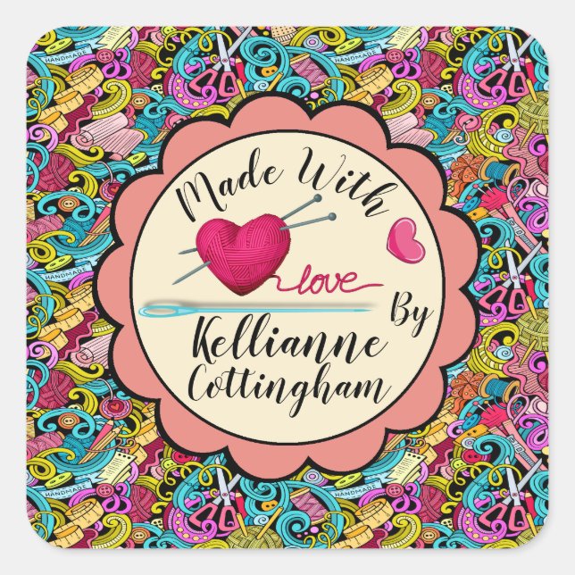 Sticker Made with Love (Devant)