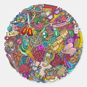 Sticker Made with Love