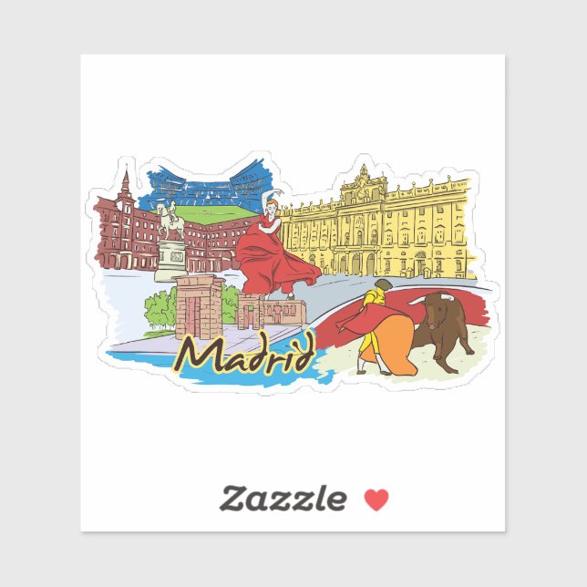 Sticker madrid (Feuille)
