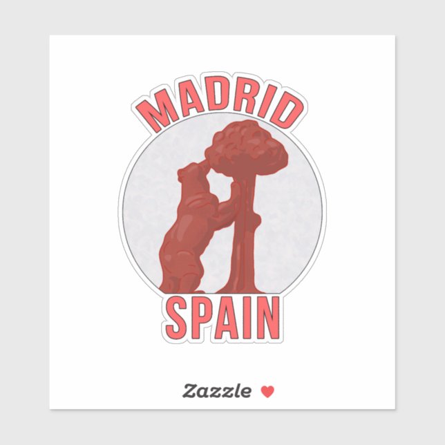 Sticker Madrid Espagne (Feuille)