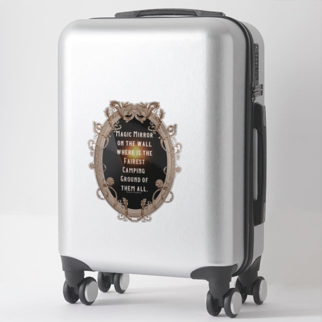 Sticker Magic Mirror où se trouve le plus beau terrain de  (Sur valise)