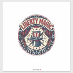 Sticker Magie de la Liberté Magie Patriotique Spectacle de