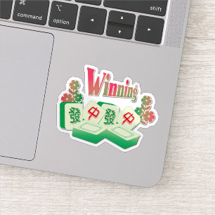 Sticker Mahjong gagnant   Good Fortune Talisman