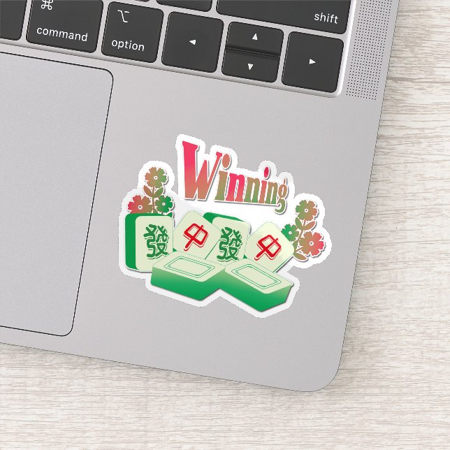 Sticker Mahjong gagnant | Good Fortune Talisman (Détail)