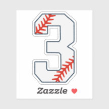 Maillot de Baseball Numéro 3