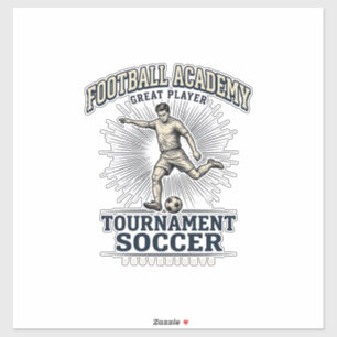 Sticker Maillot de joueur de tournoi de l'Académie de foot