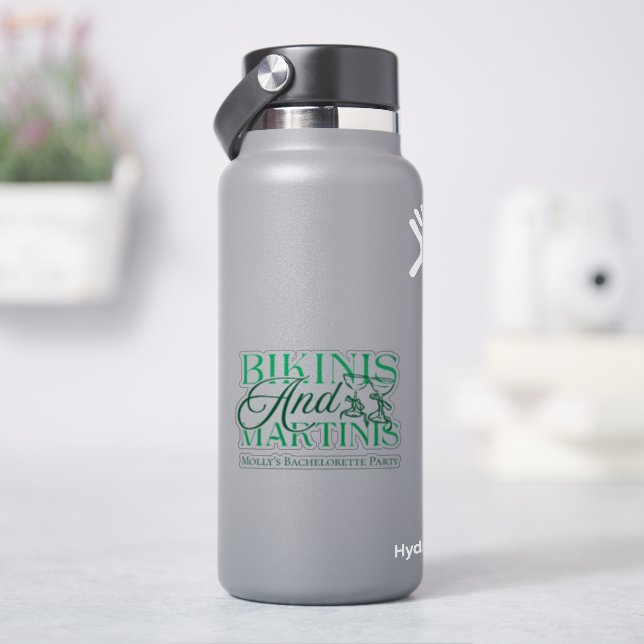 Sticker Maillots de bain et Martinis – Enterrement de vie  (HydroFlask)