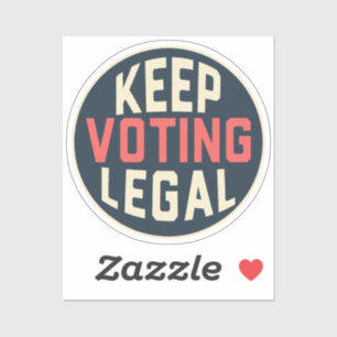 Sticker Maintenir le vote Démocratie légale 2028