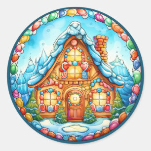 Sticker Maison en pain d'épice de Noël