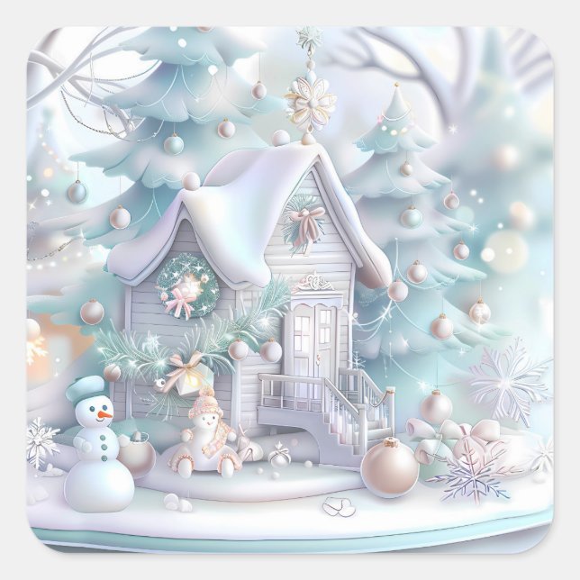 Sticker maison en pain d'épice de Noël (Devant)