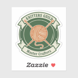 Sticker Maître Artisan de la Guilde des Tricoteurs Emblème