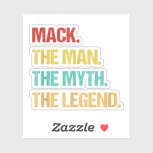 Sticker Mâle Mack L'Homme Le Mythe La Légende