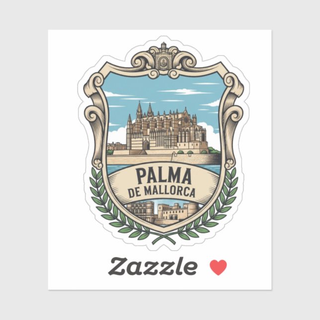 Sticker Mallorca Espagne Voyage (Feuille)