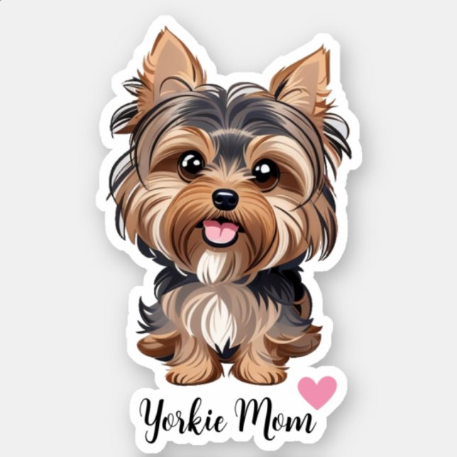 Sticker Maman de Yorkie Dog (Créateur téléchargé)