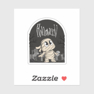 Sticker Maman d'Halloween mignonne