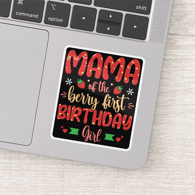 Sticker Maman Du Berry Premier Anniversaire Fille Mère Amu (Détail)