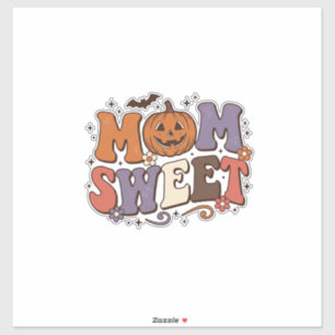 Sticker Maman Halloween Citrouille Sucrée Design de Chemis