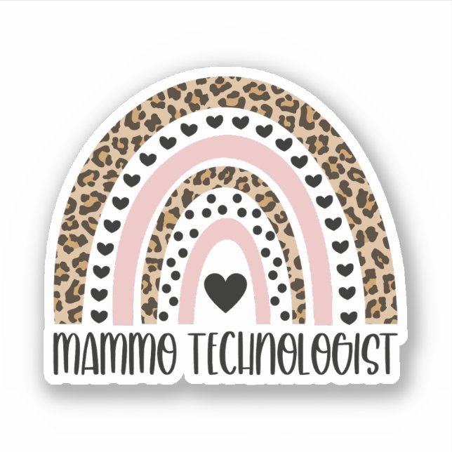 Sticker Mammo Technologue, Mammo Tech, Mammographie Techs (Devant)