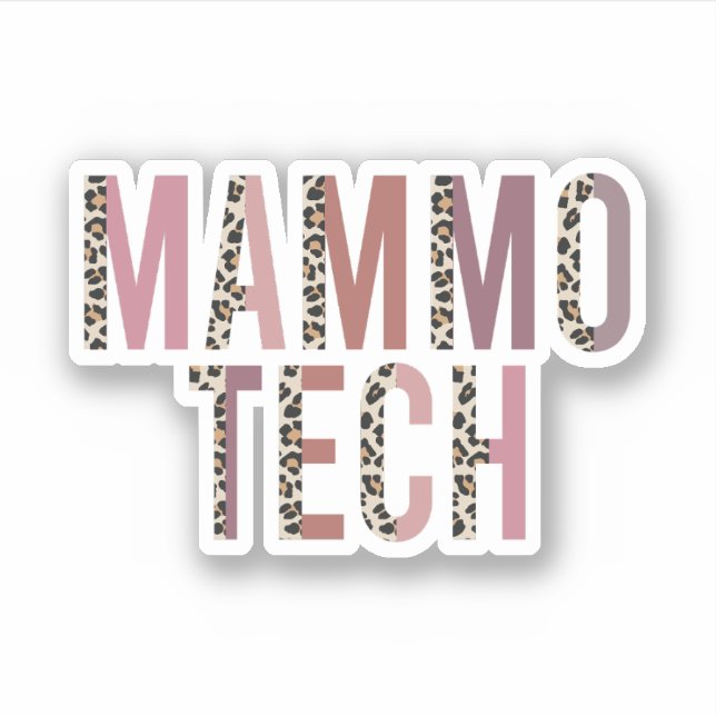 Sticker Mammo Technologue, Mammo Tech, Mammographie Techs (Devant)