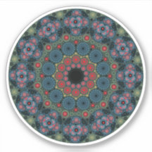 Sticker Mandala Birthstone Bloodstone