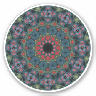 Sticker Mandala Birthstone Bloodstone