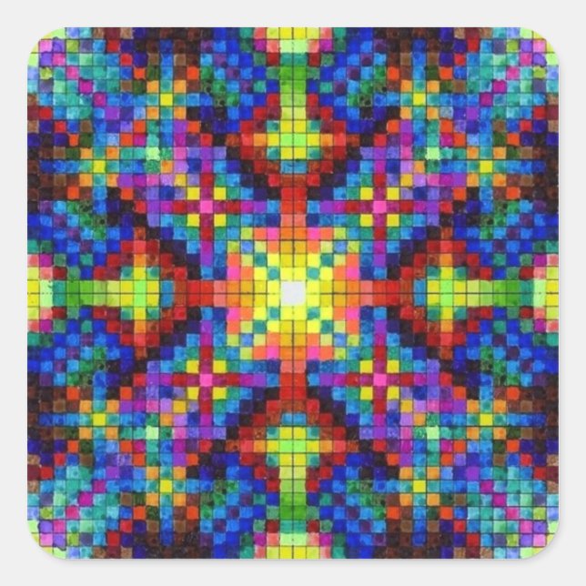 Sticker Mandala en cristal harmonisé (Devant)