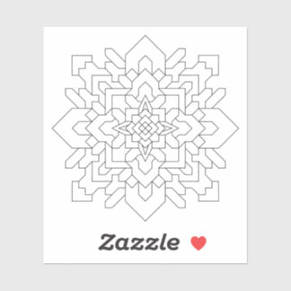 Sticker Mandala géométrique #1 Effacé