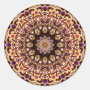 Sticker Mandala pour bijou de géométrie