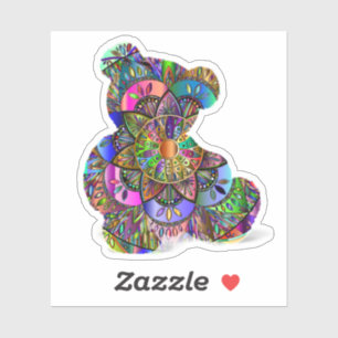 Sticker Mandala Teddy Bear