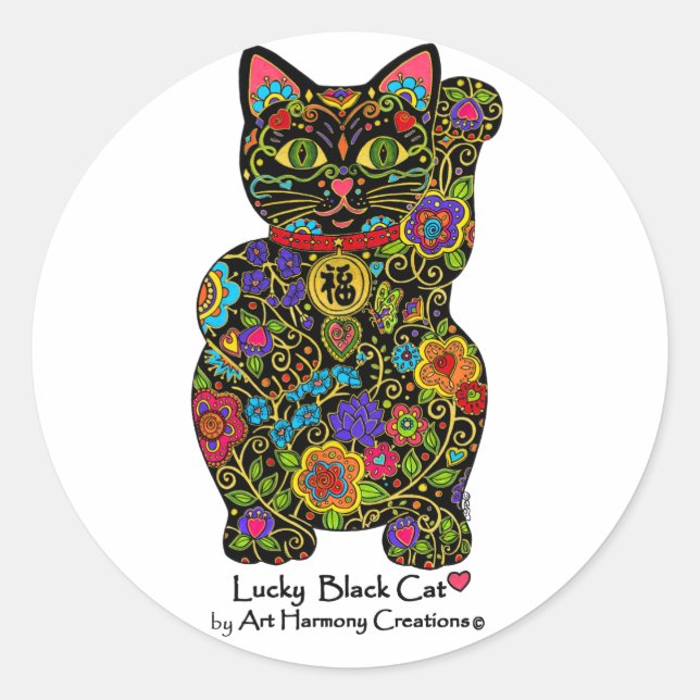 Sticker Maneki Neko (Devant)